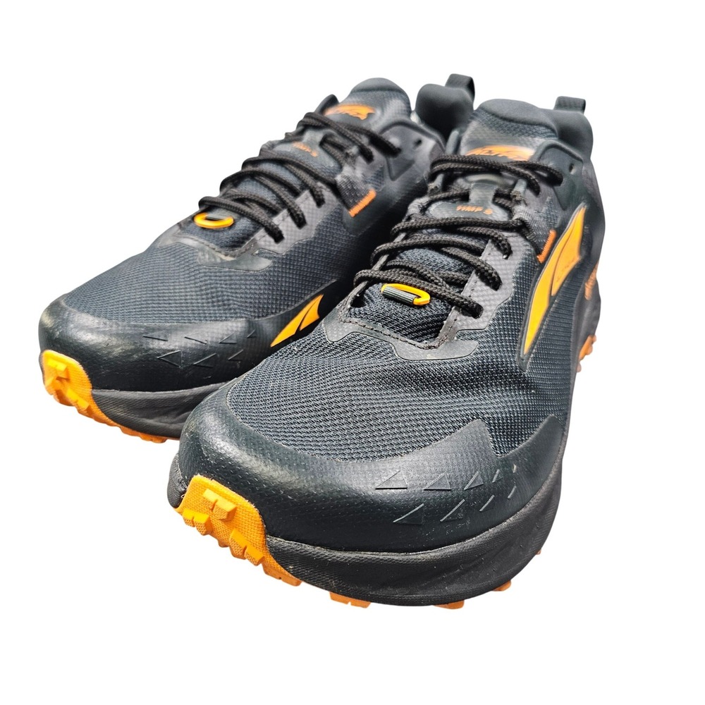 Altra Timp 5 GTX Men 11 Black Orange Breathable Waterproof Trail Running Shoes